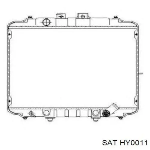 Радиатор 53034 NRF