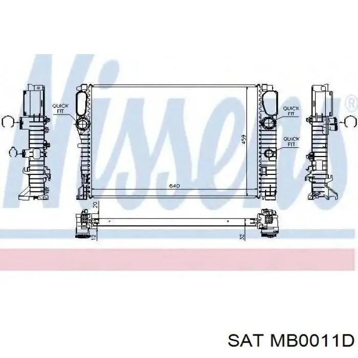 MB0011D SAT радиатор