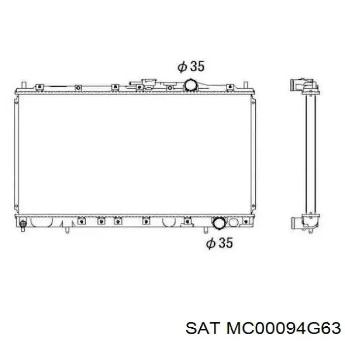 Радиатор MC00094G63 SAT