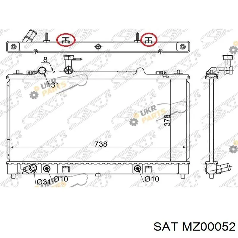 MZ00052 SAT радиатор