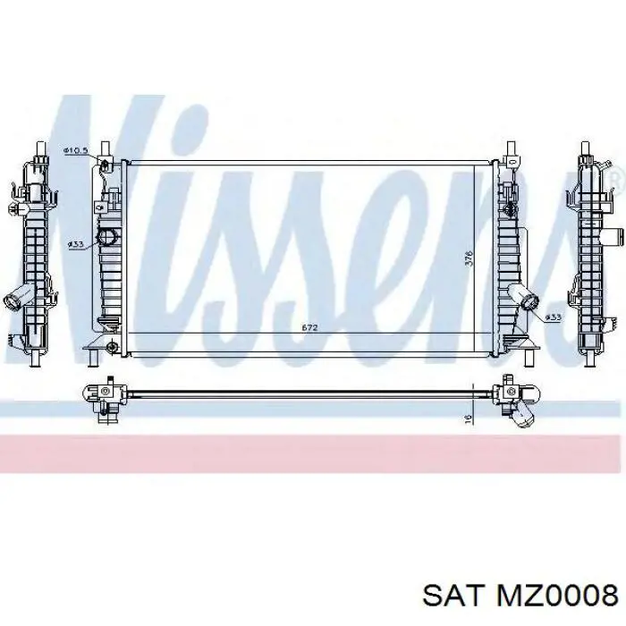 MZ0008 SAT радиатор