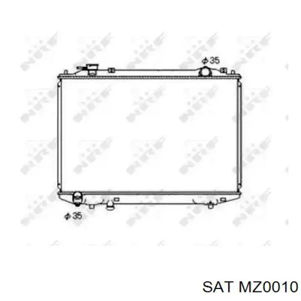 Радиатор MZ0010 SAT