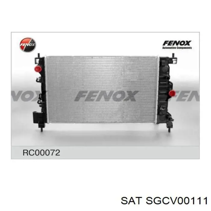 SGCV00111 SAT Радиатор основной