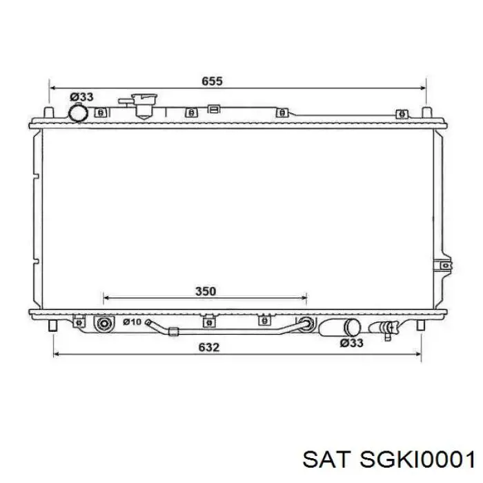 Радиатор SGKI0001 SAT