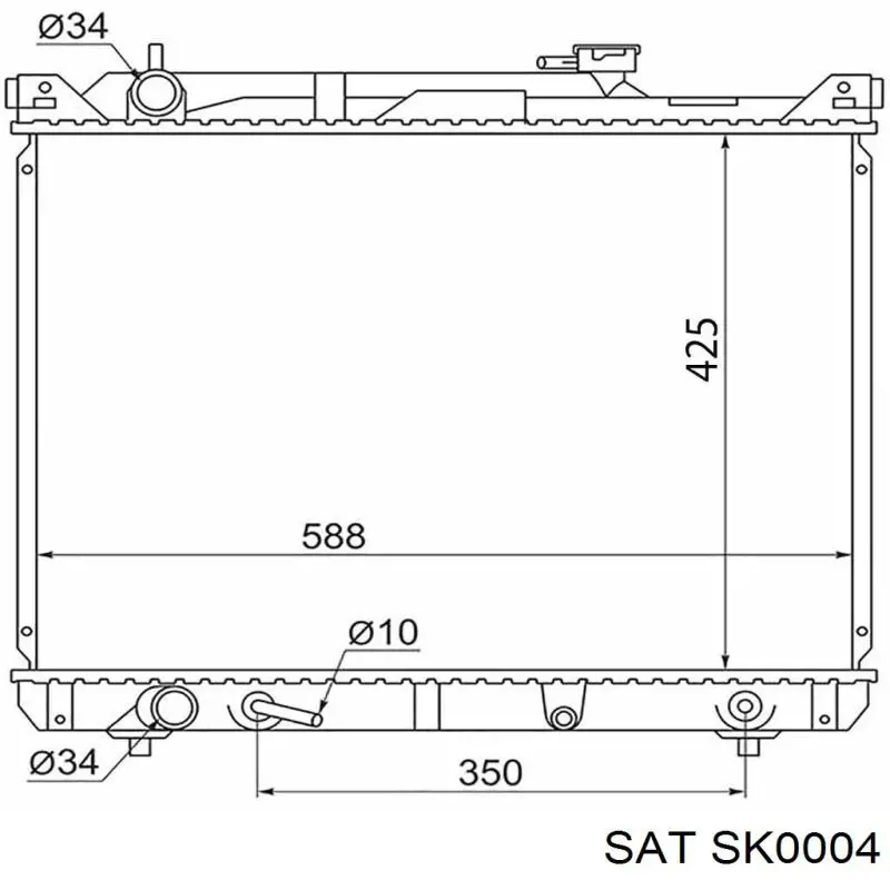 Купить 1770052D30000 Suzuki Радиатор водяной