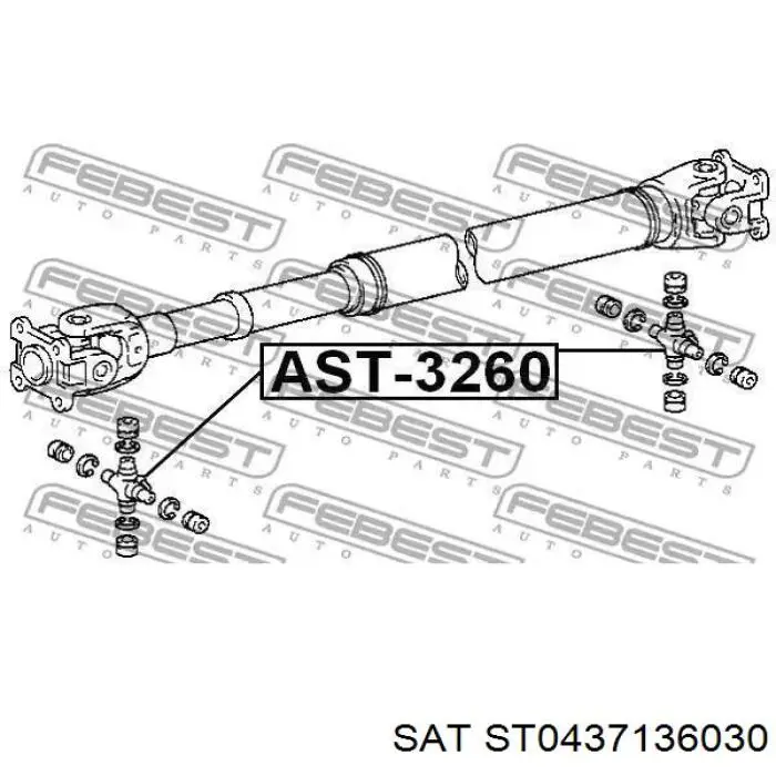 ST0437136030 SAT Крестовина карданного вала