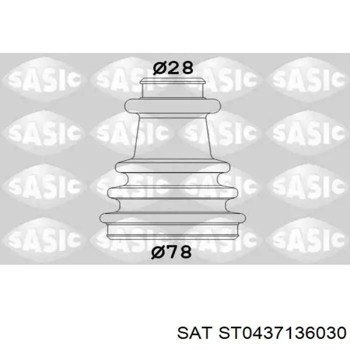 Крестовина заднего карданного вала  SAT ST0437136030 цена, от 15.36 USD
