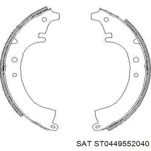 Задние барабанные колодки ST0449552040 SAT