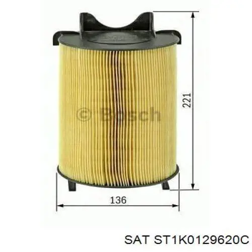 ST1K0129620C SAT воздушный фильтр