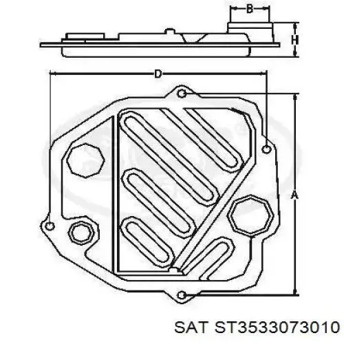 ST3533073010 SAT Масляный фильтр АКПП