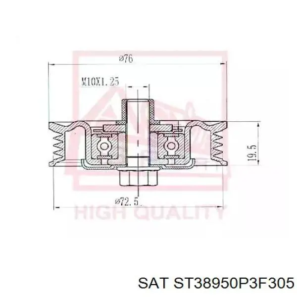 Купить ST38950P3F305 SAT Натяжной ролик
