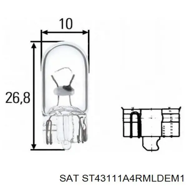 Фара правая ST43111A4RMLDEM1 SAT