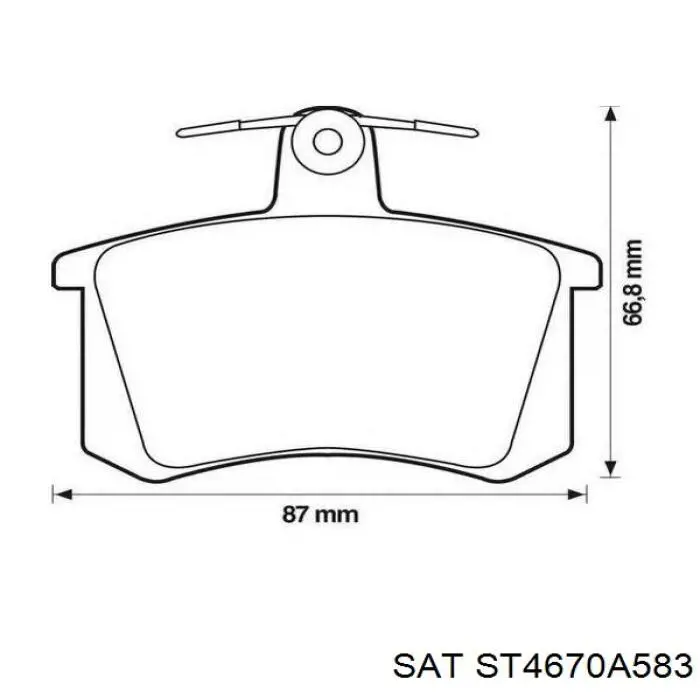 Купить ST4670A583 SAT Датчик АБС задний левый