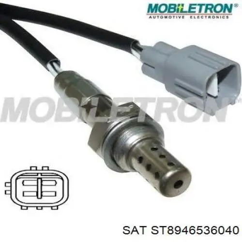 ST8946536040 SAT sonda lambda, sensor direito de oxigênio depois de catalisador