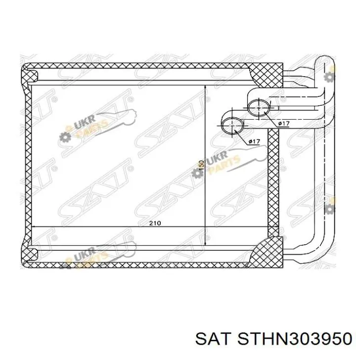 Радиатор печки STHN303950 SAT