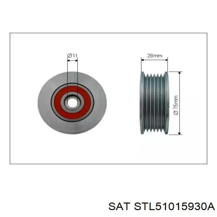 Паразитный ролик STL51015930A SAT