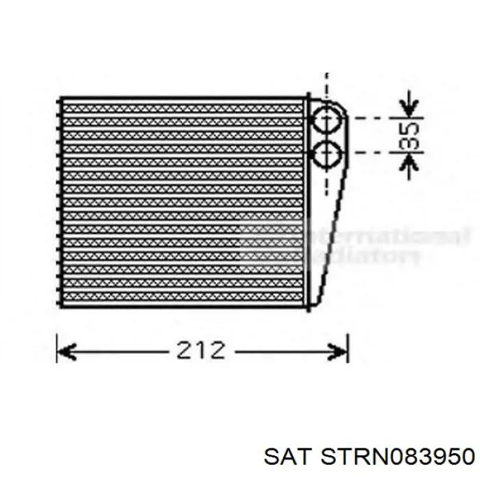 Радиатор печки STRN083950 SAT