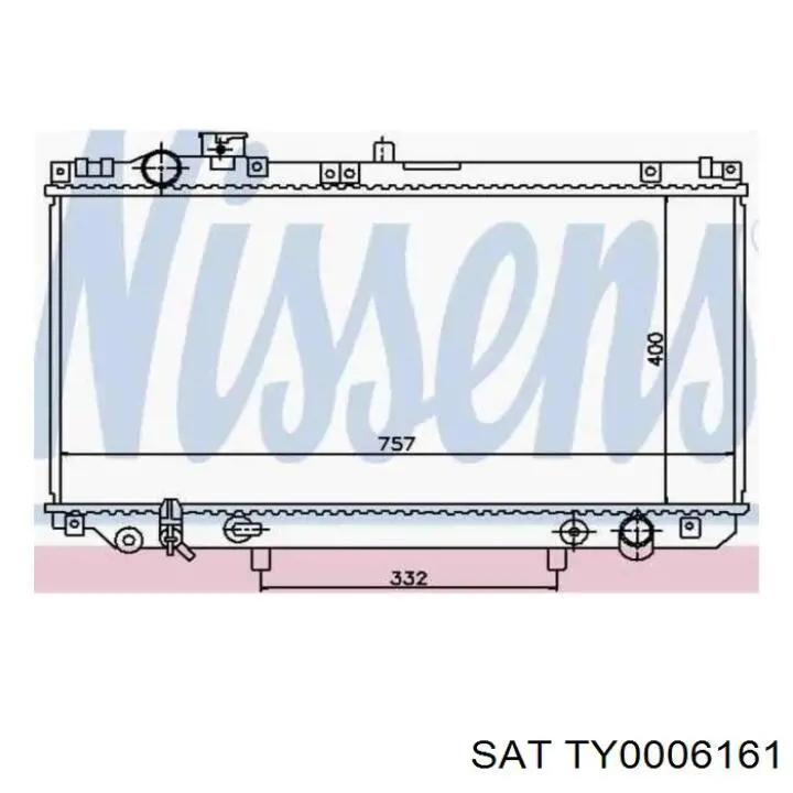 Купить TY0006161 SAT Радиатор водяной