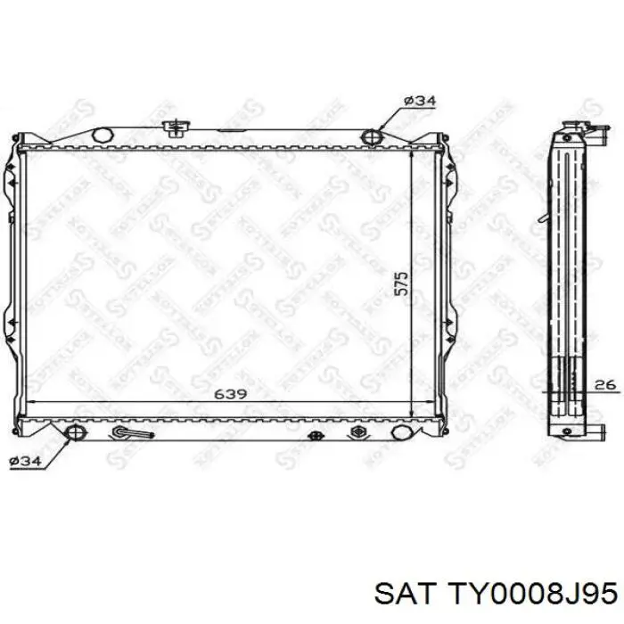Радиатор TY0008J95 SAT