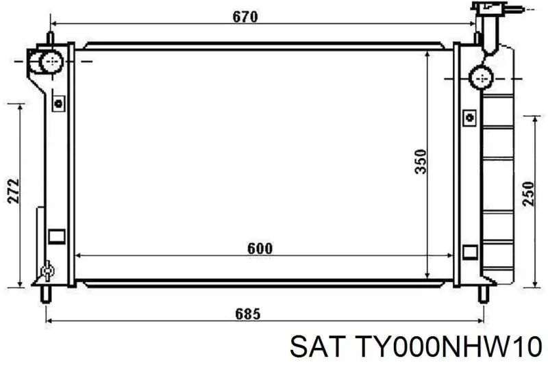 1640021050 Toyota Радиатор основной