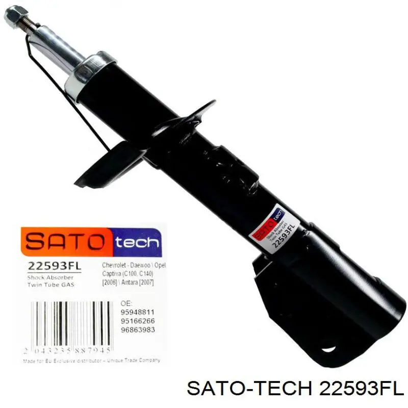 Амортизатор передний левый 22593FL Sato Tech