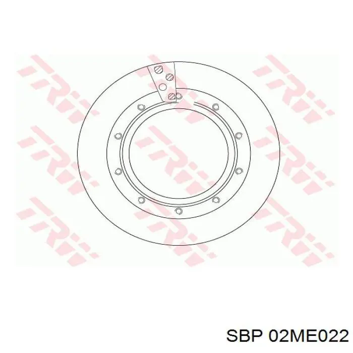02ME022 SBP диск тормозной задний