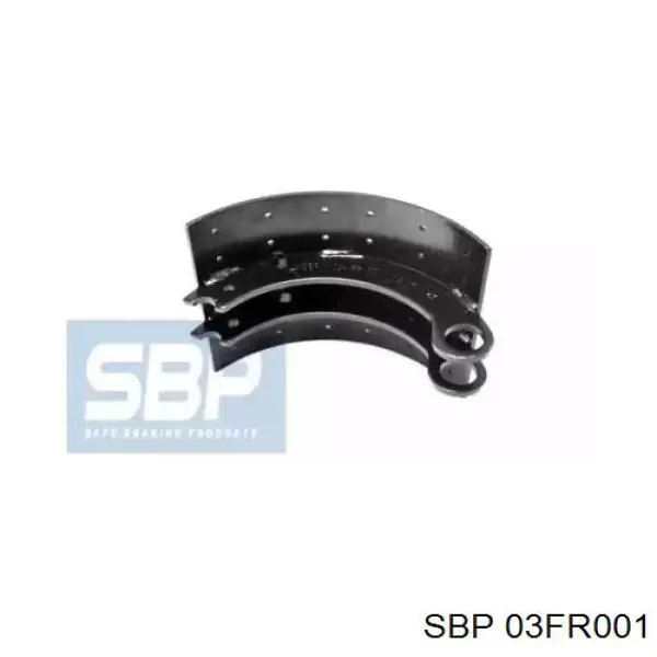 Купить 03FR001 SBP Задние барабанные тормозные колодки