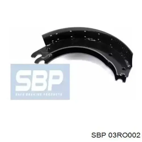 Купить 03RO002 SBP Задние барабанные тормозные колодки