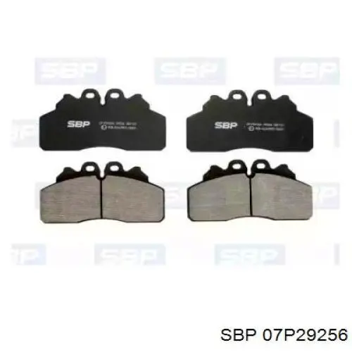 Колодки тормозные задние дисковые SBP 07P29256