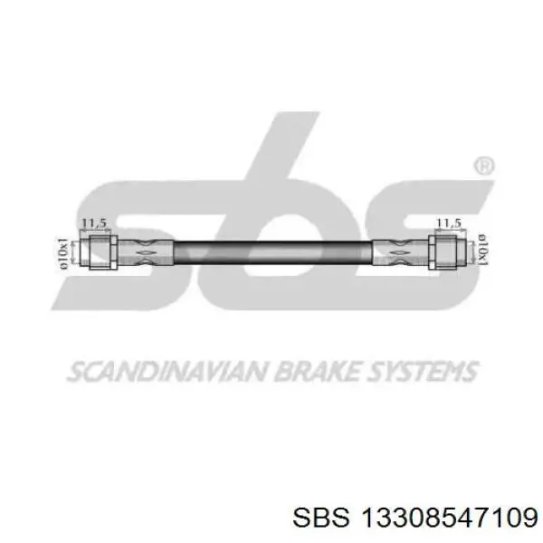 Задний тормозной шланг 13308547109 SBS