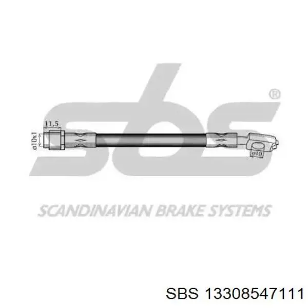 Задний тормозной шланг 13308547111 SBS