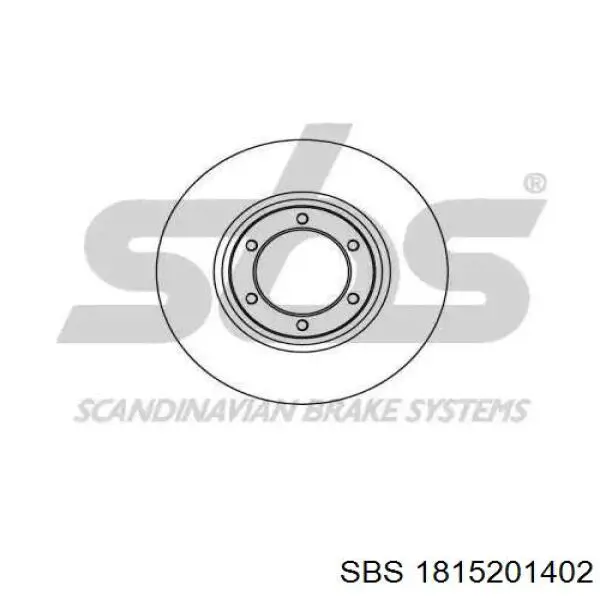 1815201402 SBS диск тормозной передний