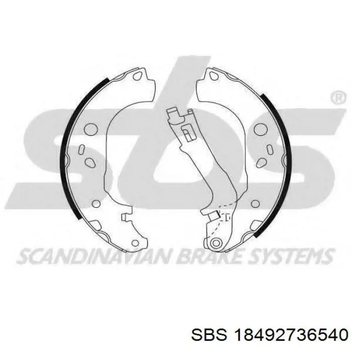 Купить 18492736540 SBS Задние барабанные тормозные колодки