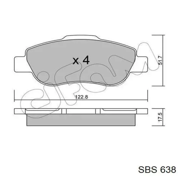 07YA2206 Brembo sapatas do freio dianteiras de disco