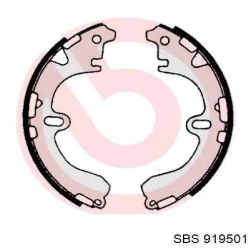 Купить 919501 SBS Задние барабанные тормозные колодки