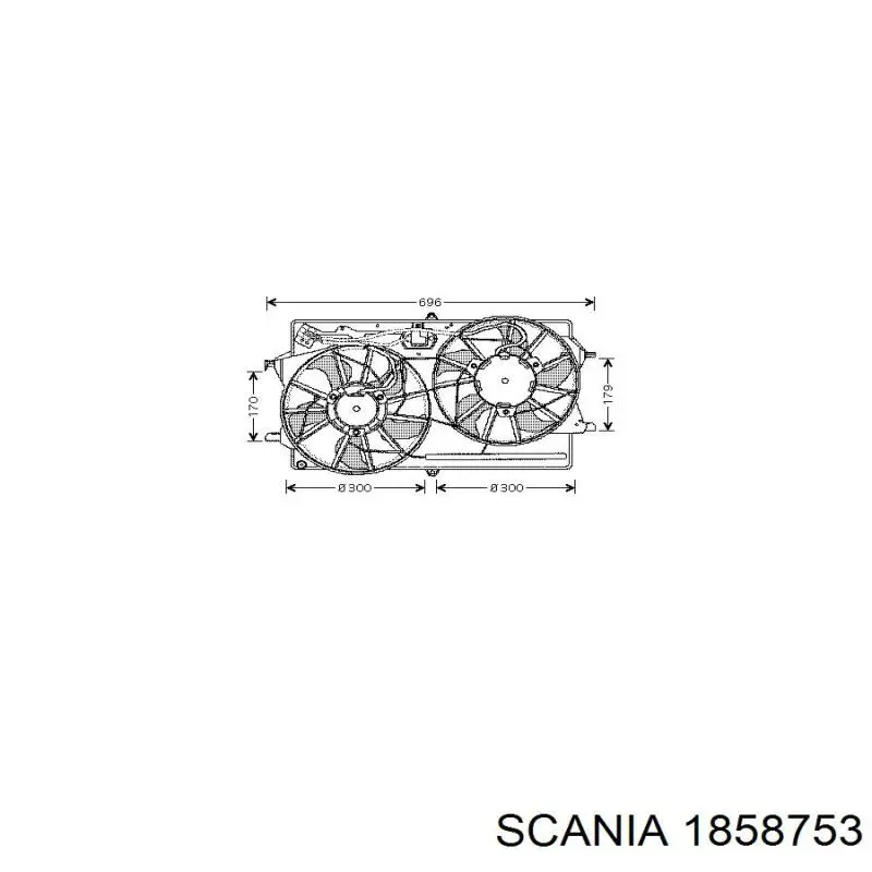 1858753 Scania стремянка рессоры