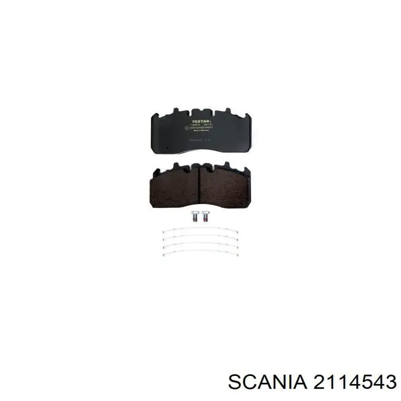 2114543 Scania Колодки тормозные дисковые комплект