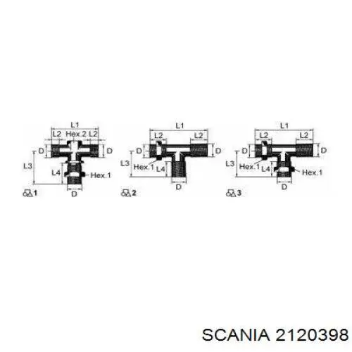 Кабель соединительный прицепа Scania 2120398 цена, от 64.25 USD