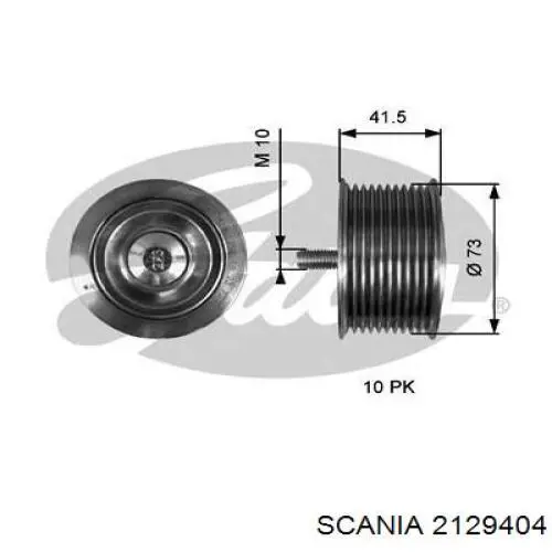 2129404 Scania Ролик приводного ремня, паразитный