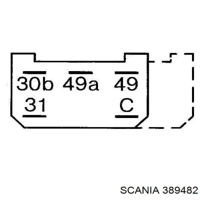 Купить 389482 Scania Реле