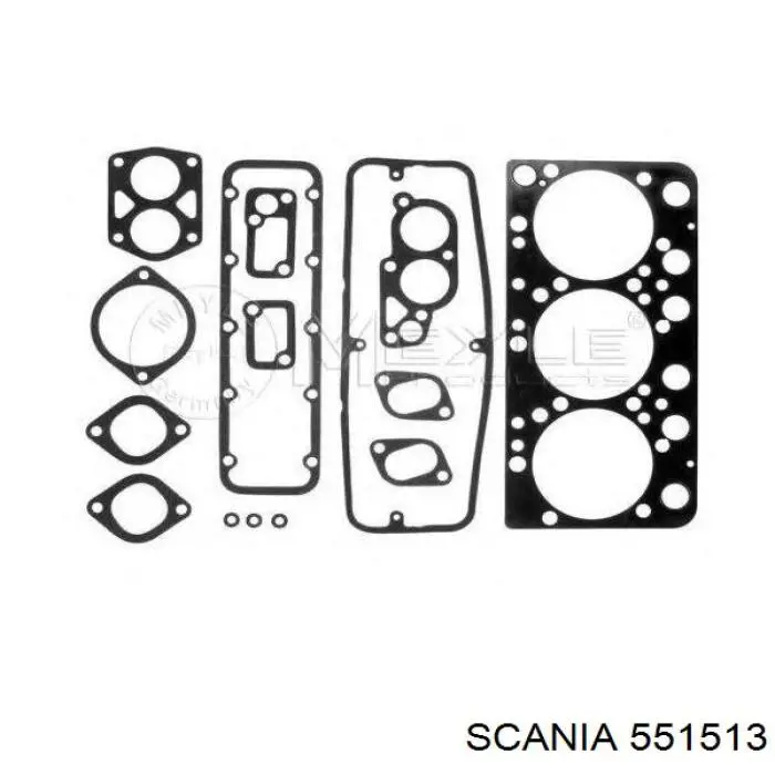 Верхний комплект прокладок двигателя 551513 Scania