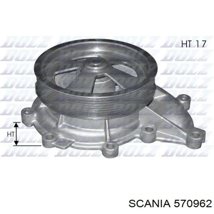 570962 Scania Насос водяной