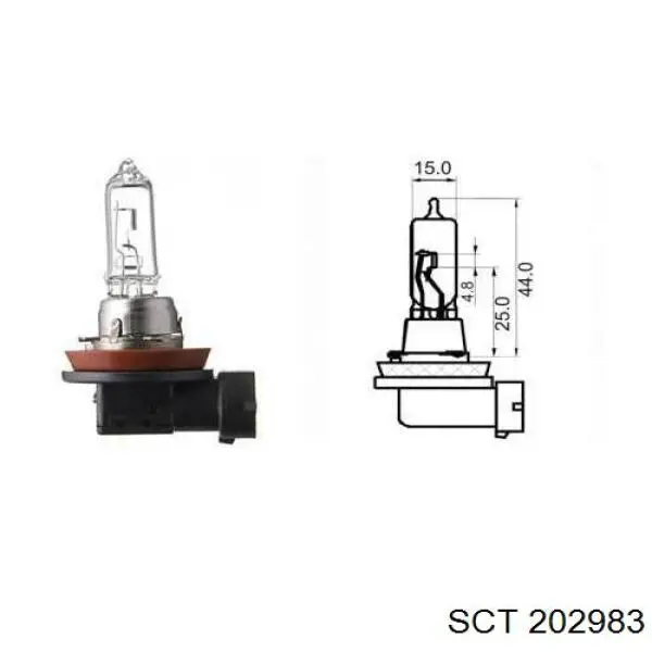 Лампочка галогенная 202983 SCT