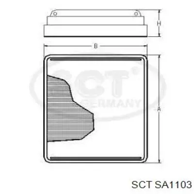 SA1103 SCT фильтр салона