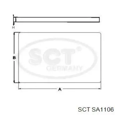 Фильтр воздушный отопителя SCT SA1106 цена, от 3.65 USD