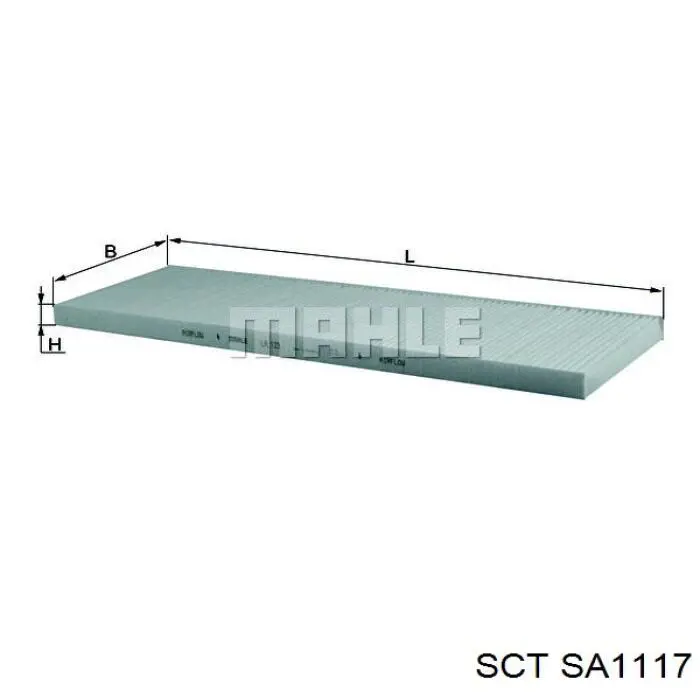 Воздушный фильтр салона SCT SA1117