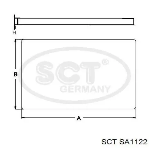 Фильтр салона SA1122 SCT