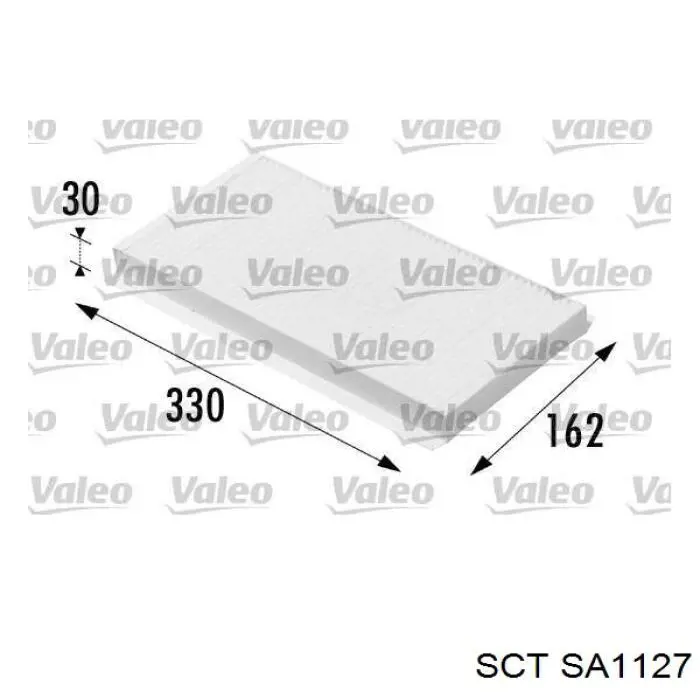 Воздушный фильтр салона SCT SA1127