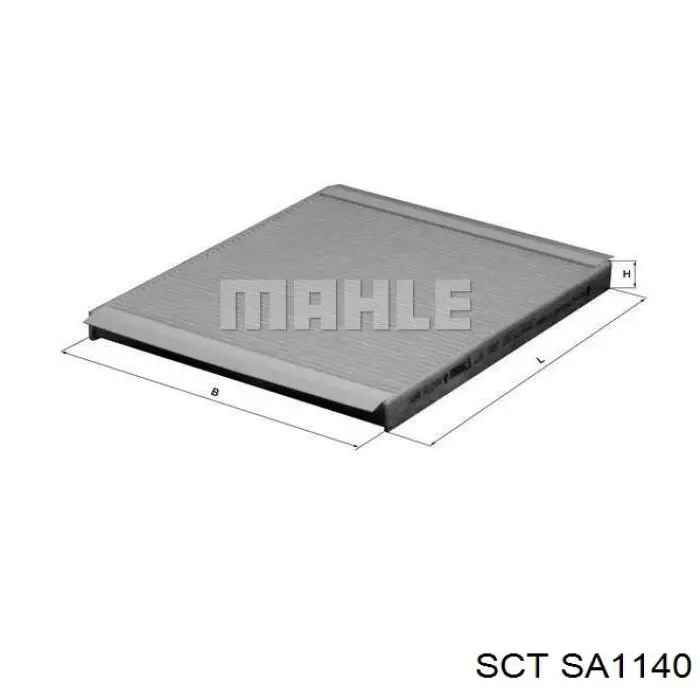 Фильтр воздушный отопителя SCT SA1140 цена, от 3.66 USD