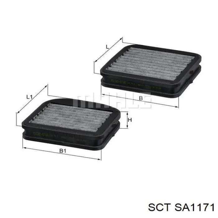 SA1171 SCT фильтр салона